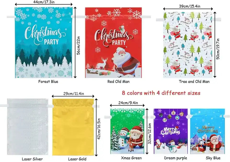 DuWant Christmas Wrapping Bags